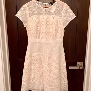 Banana Republic lace cream dress. Dress to impress